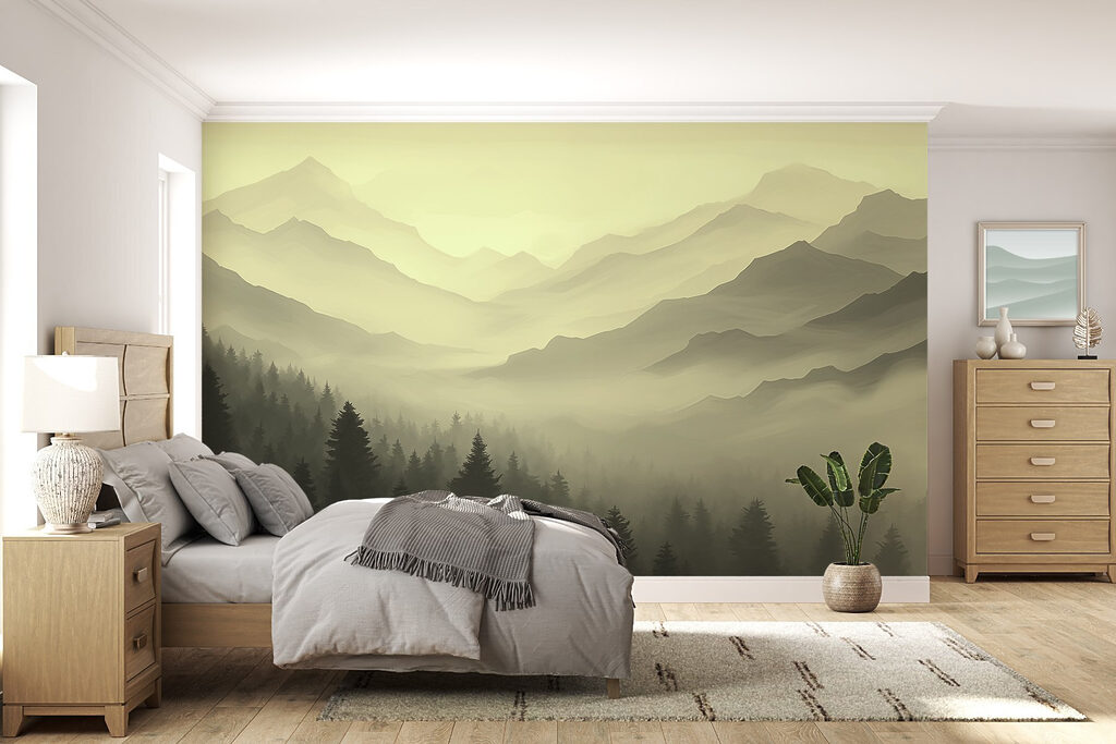Paysage de montagne brumeux avec des arbres w02186v1pib12r 1024x683 - Paysage de montagne brumeux avec des arbres