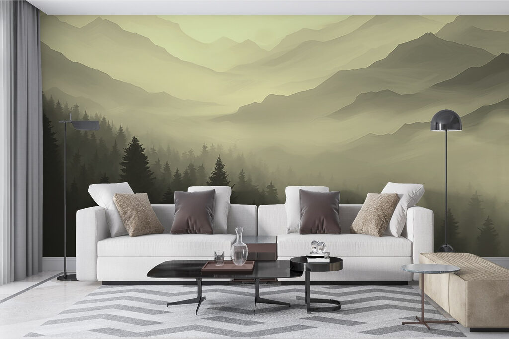 Paysage de montagne brumeux avec des arbres w02186v1pig3r 1024x683 - Paysage de montagne brumeux avec des arbres