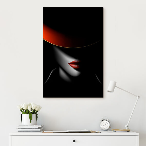 Une femme portant un chapeau Une femme portant un chapeau