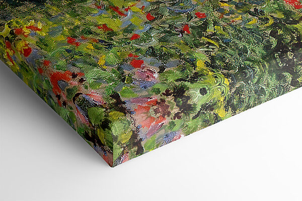 Peinture d'un jardin avec des fleurs et des arbres Peinture d'un jardin avec des fleurs et des arbres