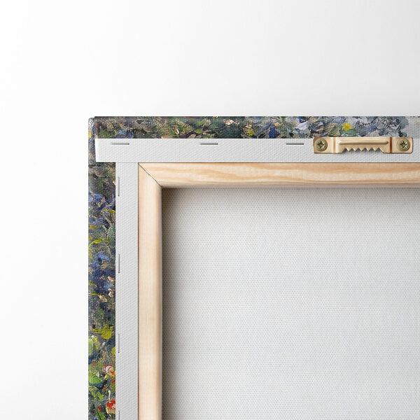 Peinture d'un jardin avec des fleurs et des arbres Peinture d'un jardin avec des fleurs et des arbres