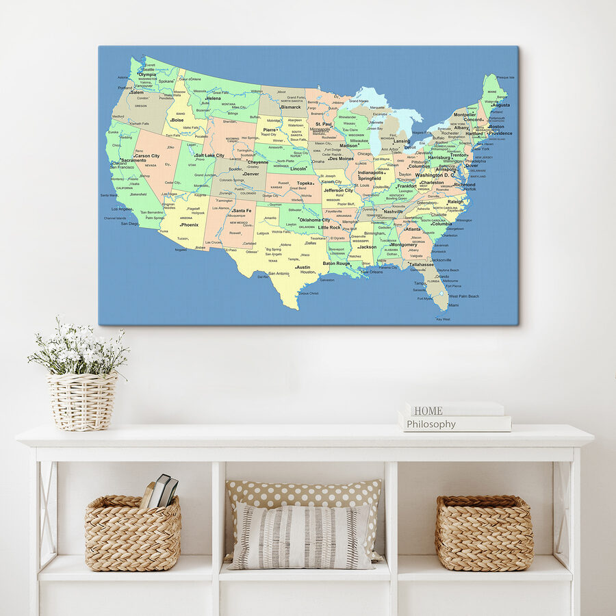 Une carte des États-Unis Une carte des États-Unis
