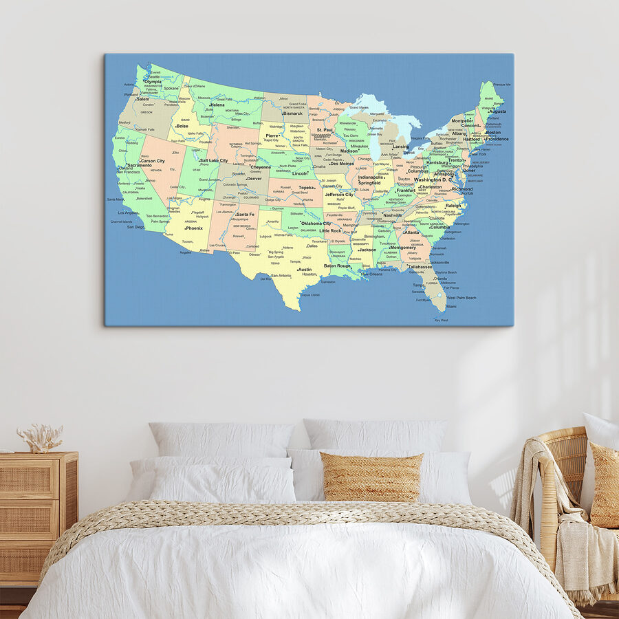 Une carte des États-Unis Une carte des États-Unis