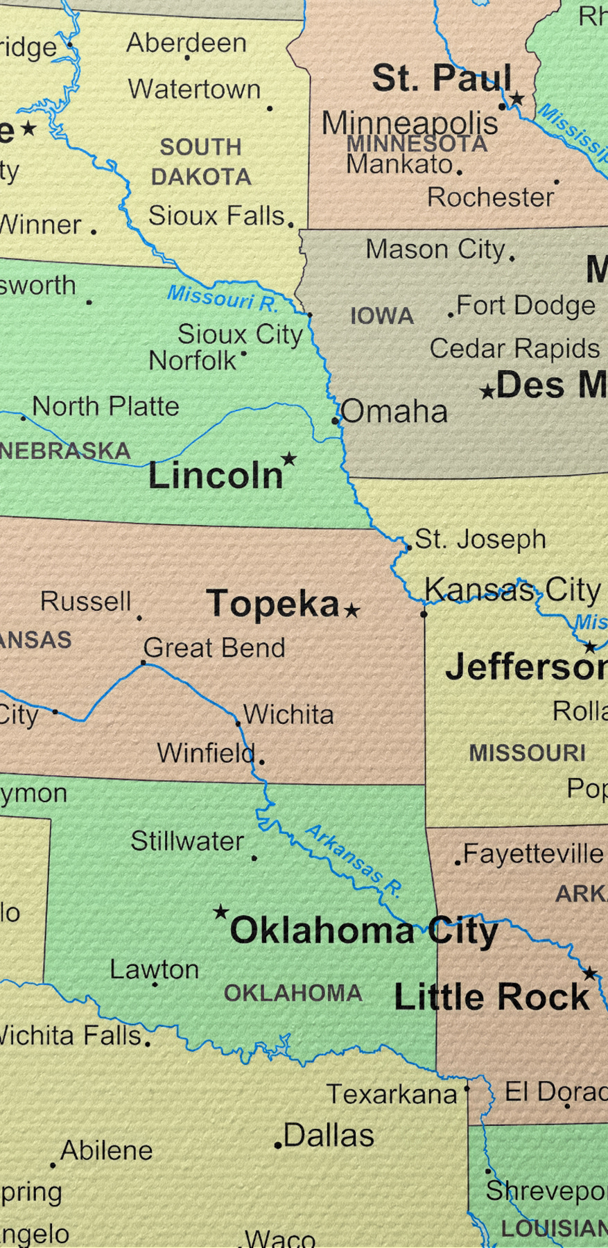 Une carte des États-Unis Une carte des États-Unis