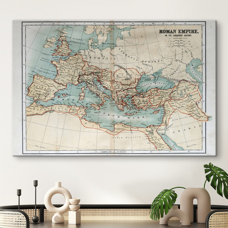 Une carte de l'Europe avec des lignes rouges