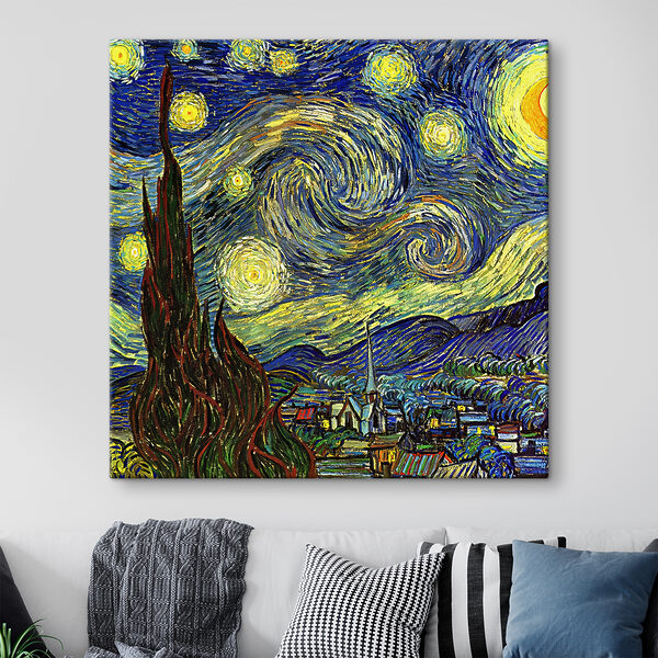 Une peinture d'une nuit étoilée Une peinture d'une nuit étoilée