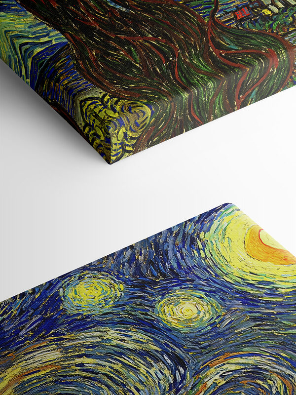 Une peinture d'une nuit étoilée Une peinture d'une nuit étoilée