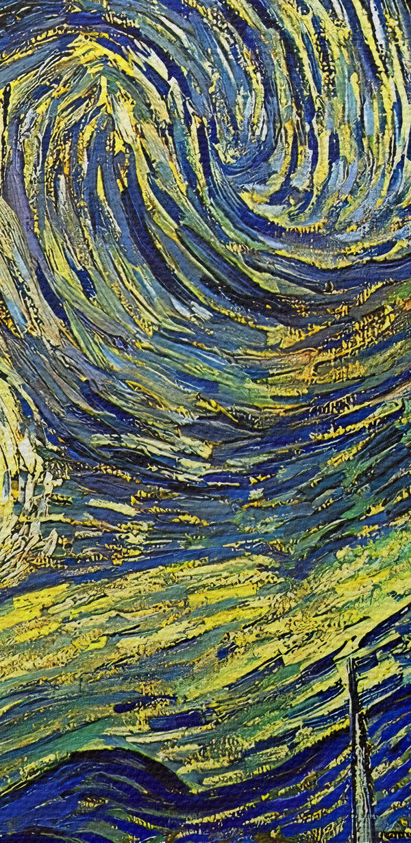 Une peinture d'une nuit étoilée Une peinture d'une nuit étoilée