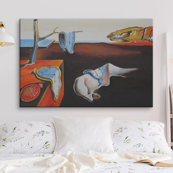 Une peinture d'un chat avec une horloge dessus Une peinture d'un chat avec une horloge dessus