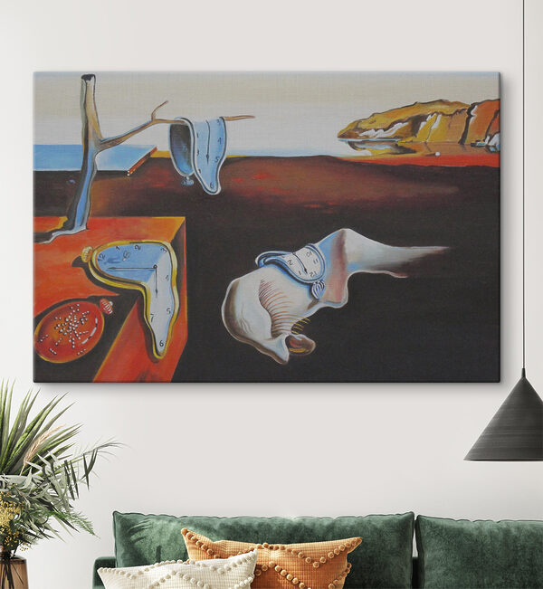 Une peinture d'un chat avec une horloge dessus Une peinture d'un chat avec une horloge dessus