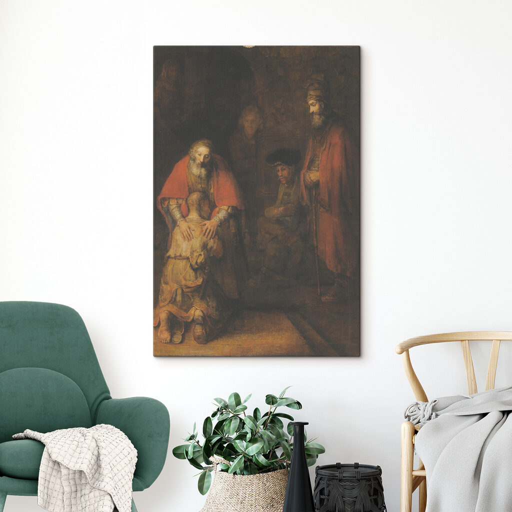 A painting of a group of people