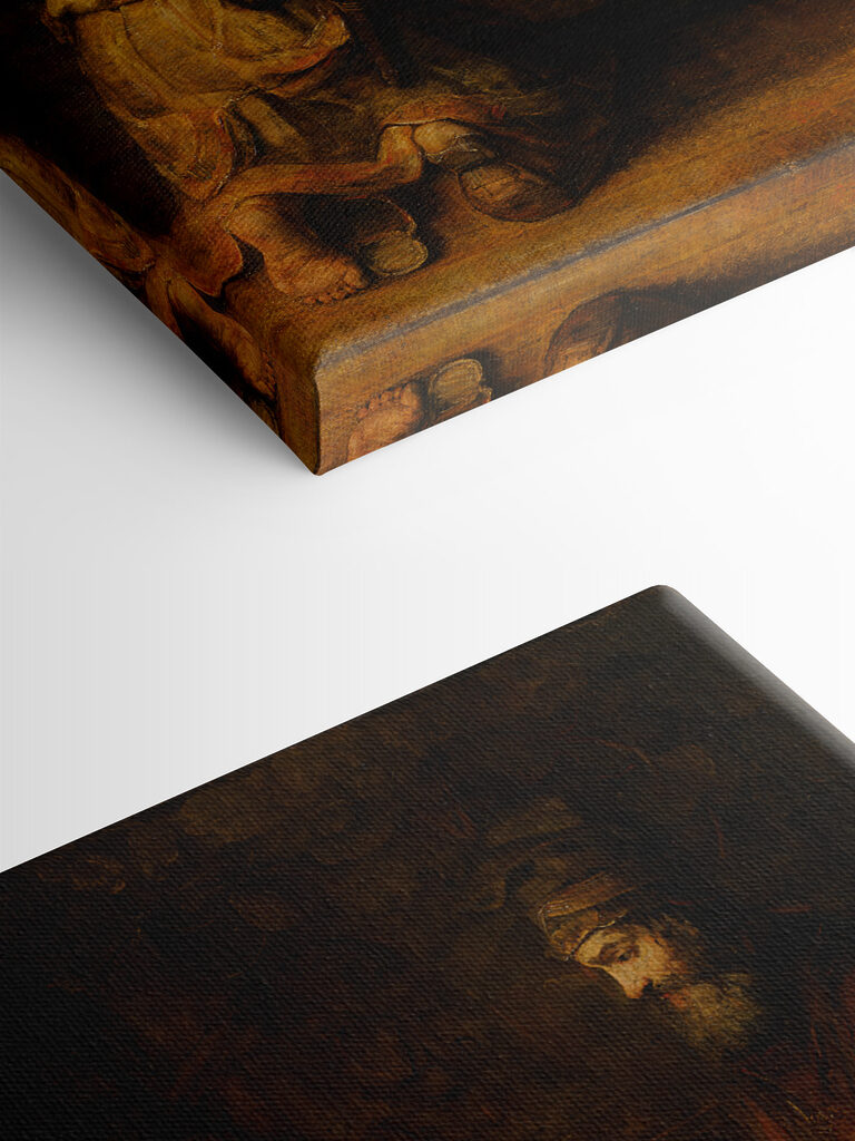 A painting of a group of people