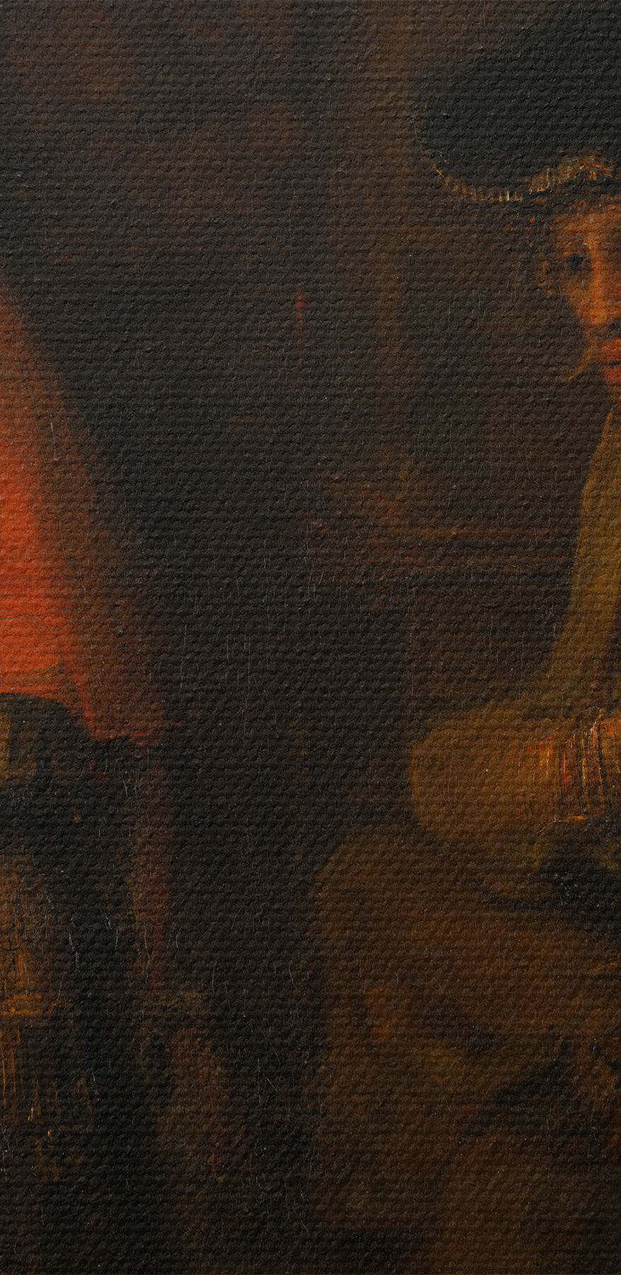 Peinture d'un groupe de personnes