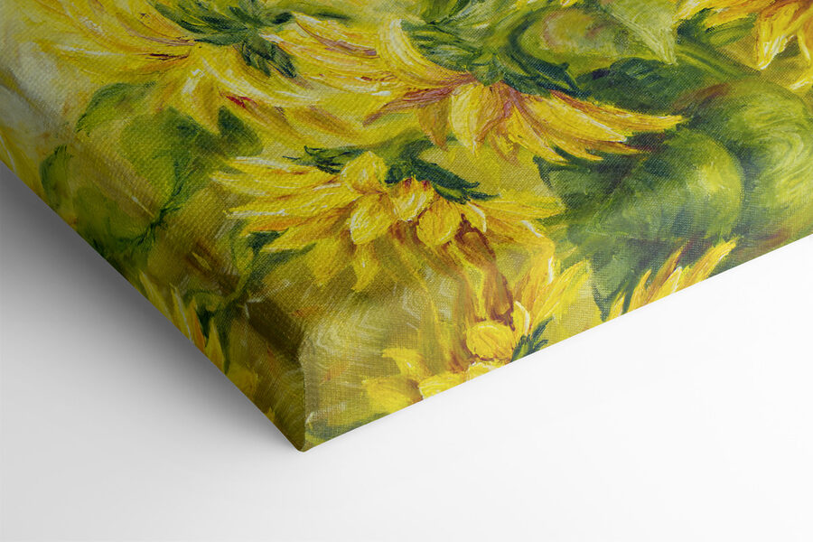 Une peinture de tournesols