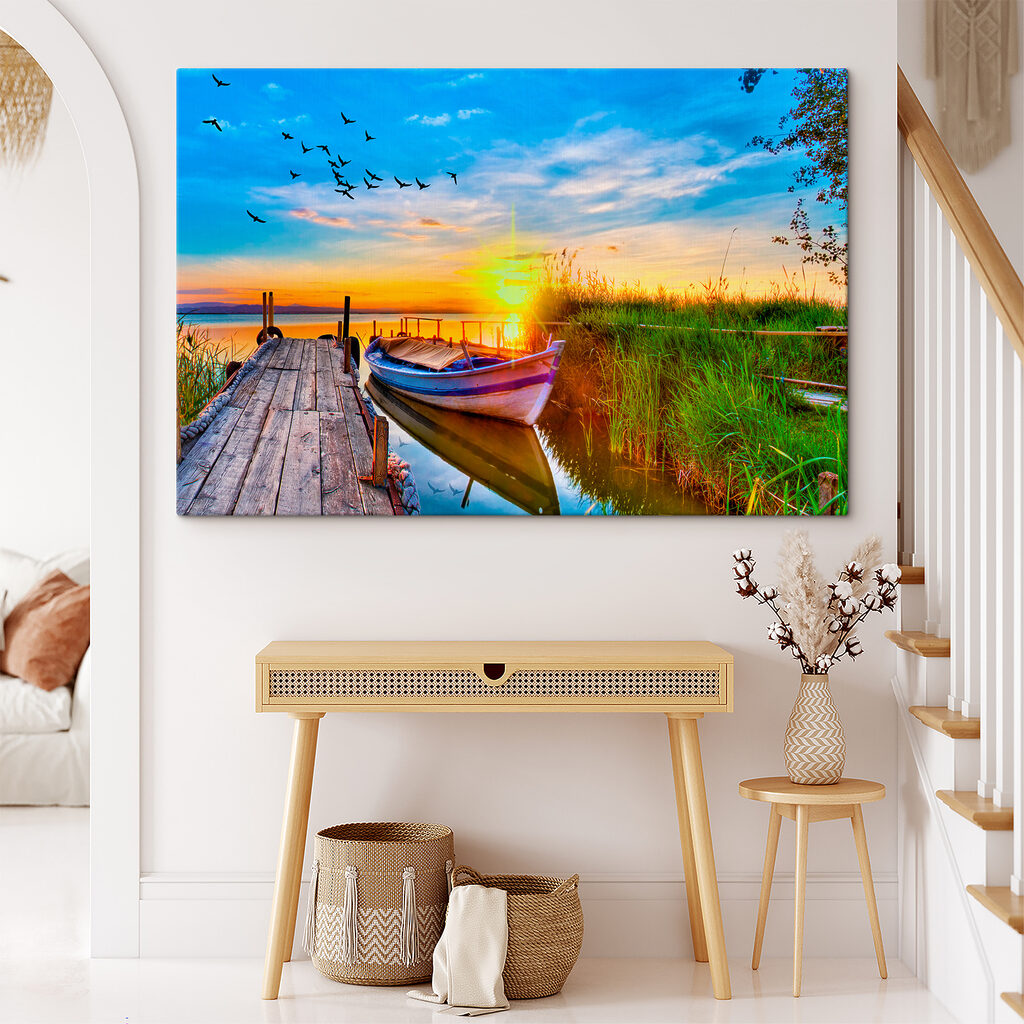 A boat on the water A boat on the water