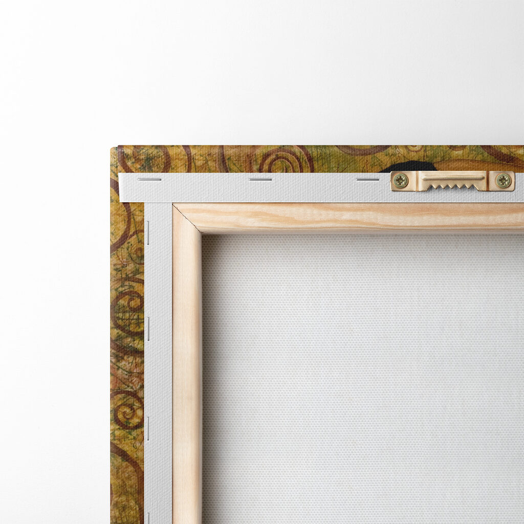 A painting of a man and woman kissing A painting of a man and woman kissing