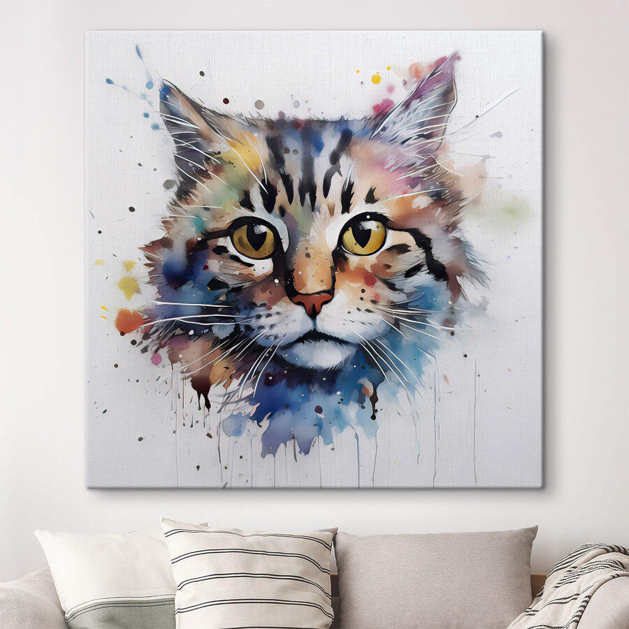 Peinture d'un chat