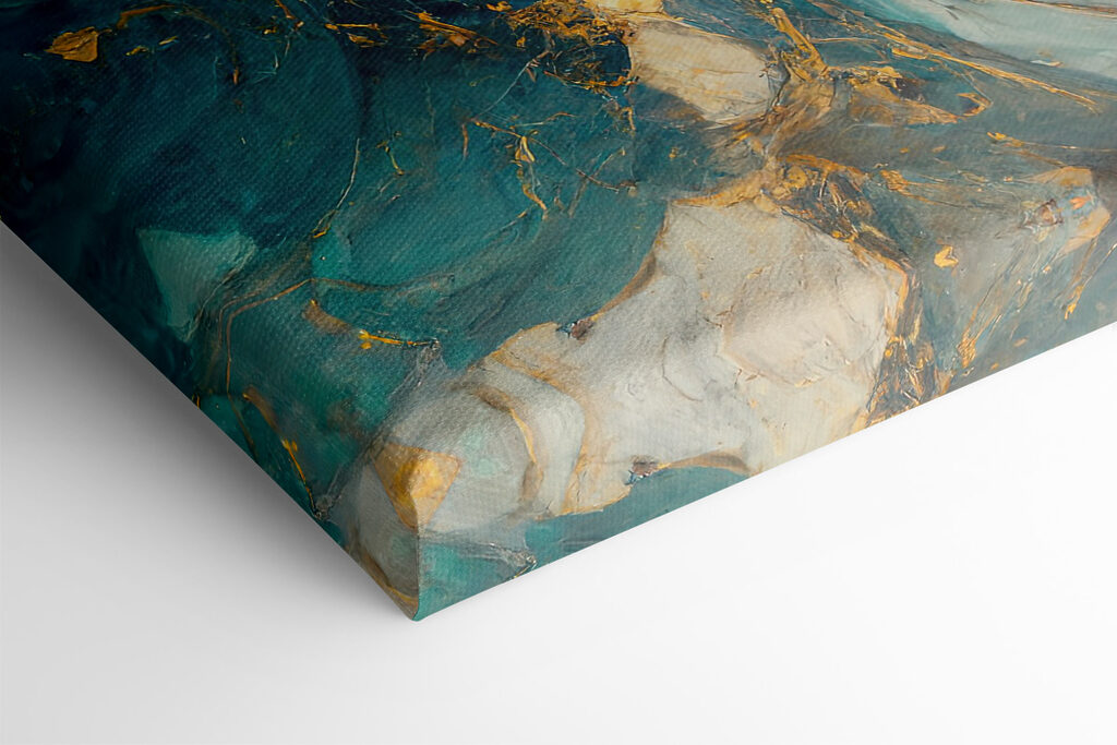 Aquamarine currents swirl into abyss Aquamarine currents swirl into abyss