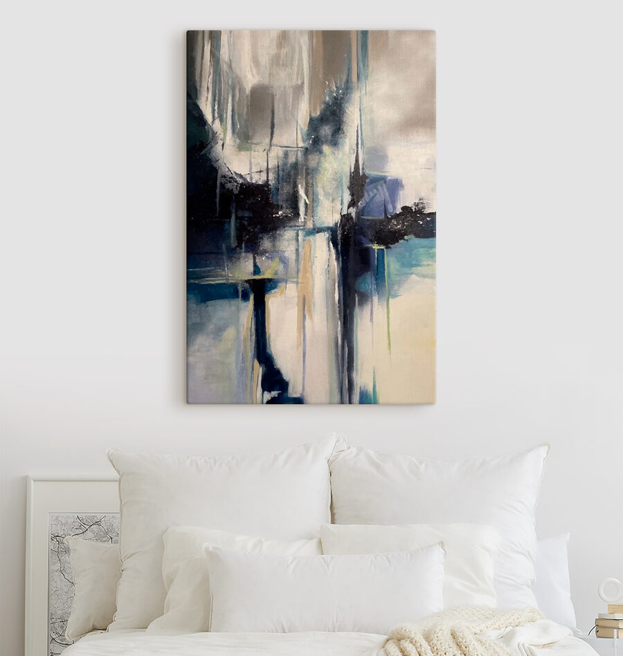Peinture d'une ville