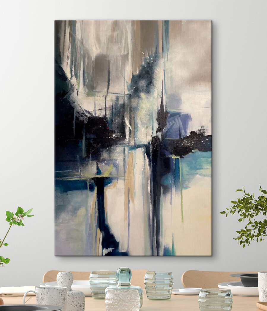 Peinture d'une ville
