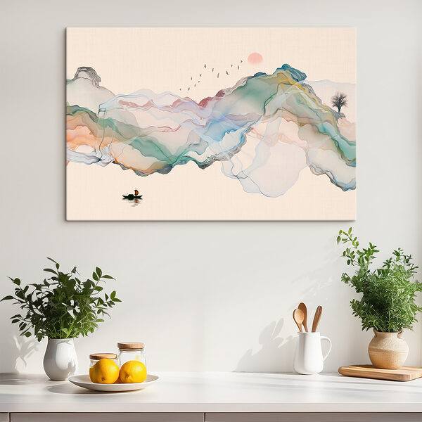 Peinture d'un bateau dans l'eau Peinture d'un bateau dans l'eau
