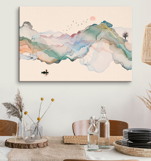 Peinture d'un bateau dans l'eau Peinture d'un bateau dans l'eau