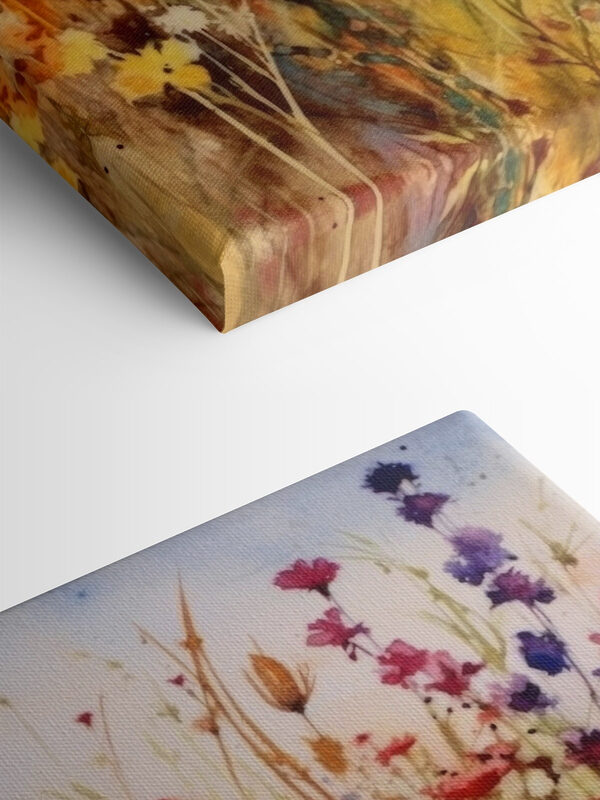 Peinture de fleurs dans un champ Peinture de fleurs dans un champ