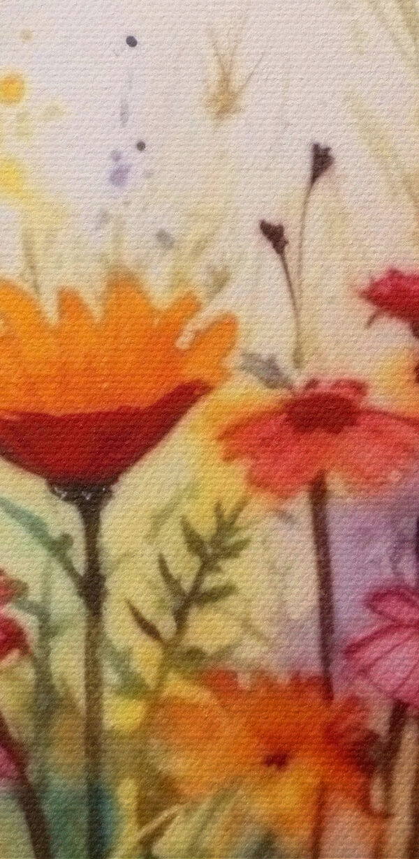 Peinture de fleurs dans un champ Peinture de fleurs dans un champ