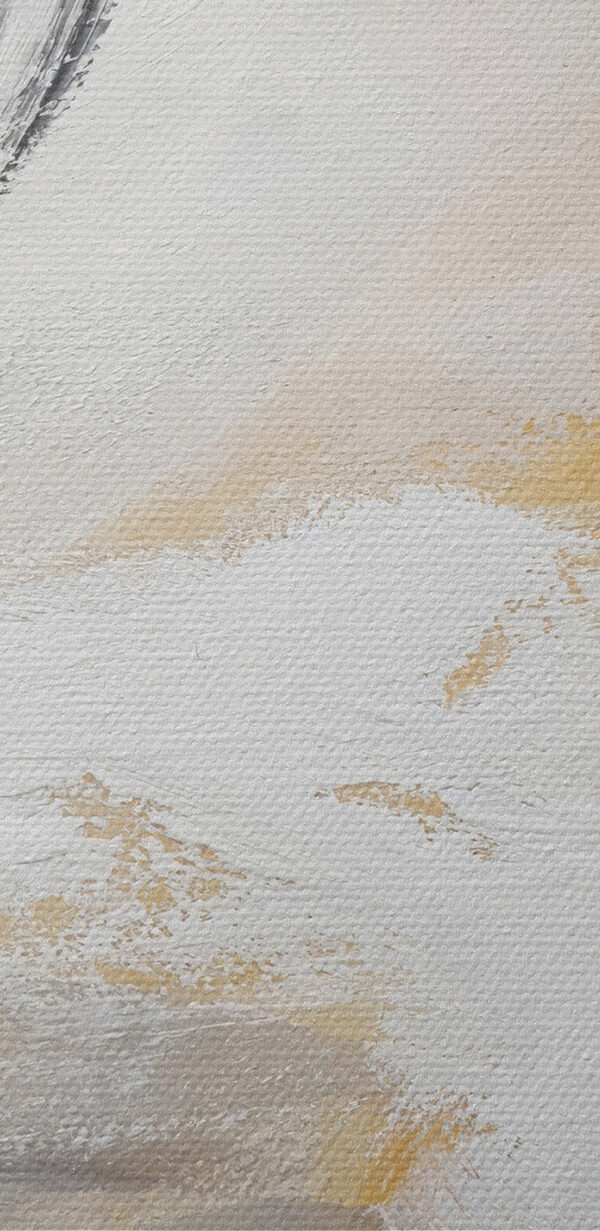 Un art abstrait blanc et gris Un art abstrait blanc et gris