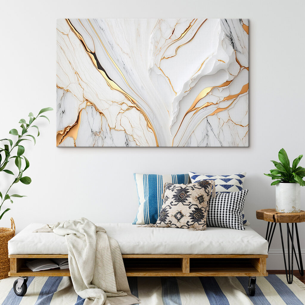 Elegant marble with amber swirls Elegant marble with amber swirls