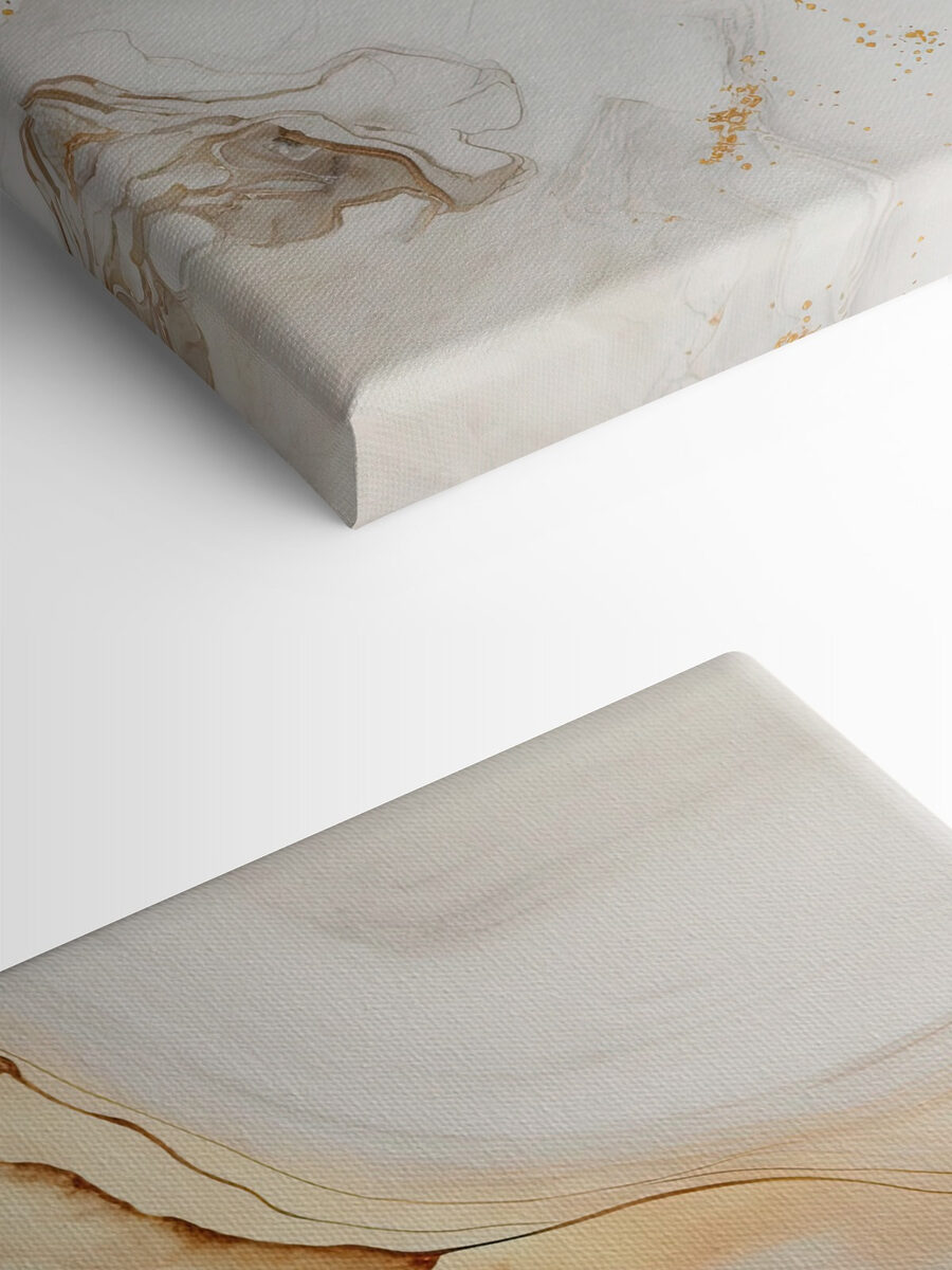 Élégants tourbillons de crème et d'ambre
