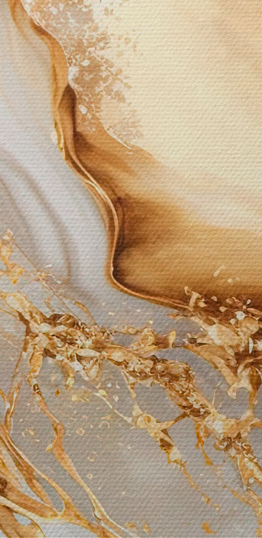 Élégants tourbillons de crème et d'ambre