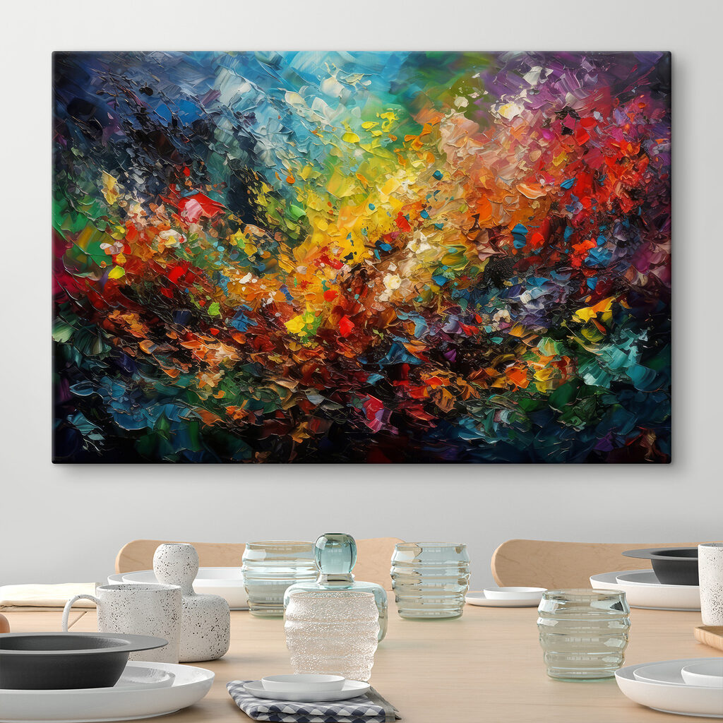 A colorful painting of many colors A colorful painting of many colors