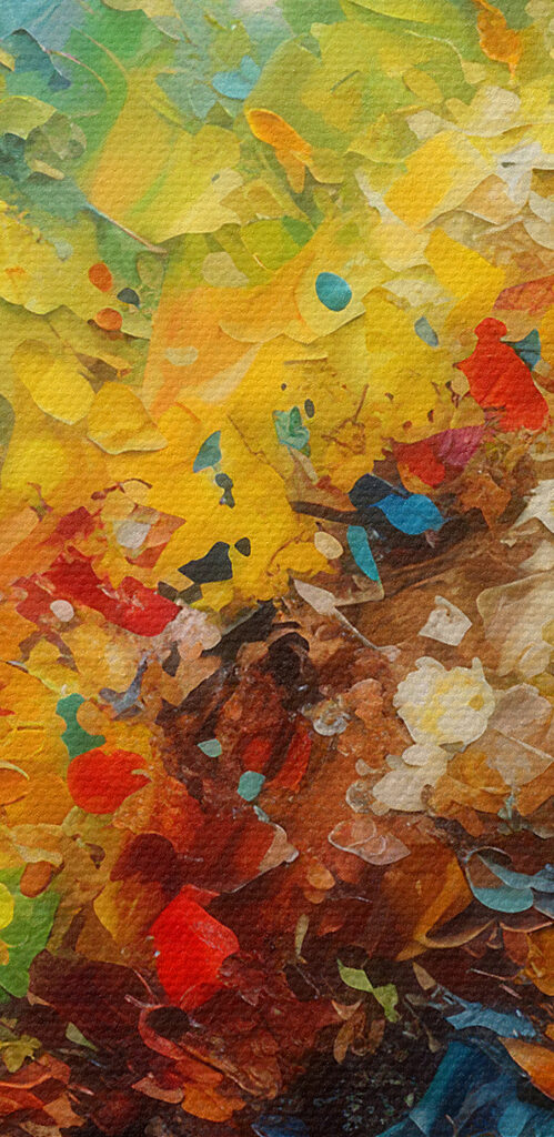 A colorful painting of many colors A colorful painting of many colors