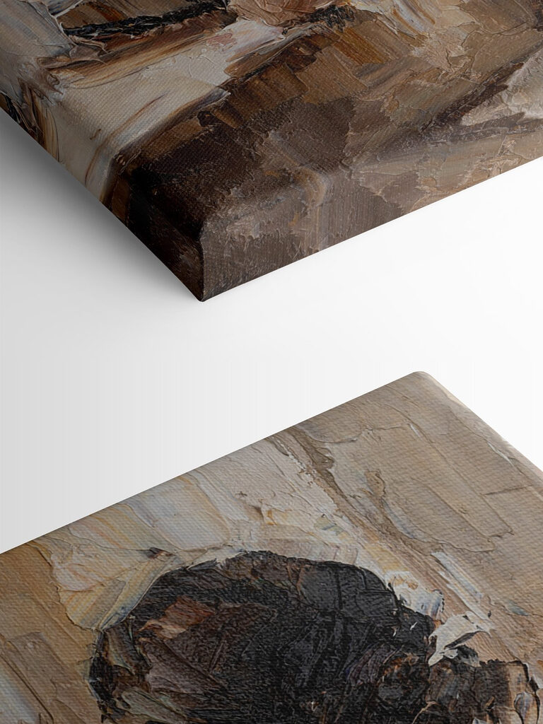 A painting of a woman holding a glass of wine