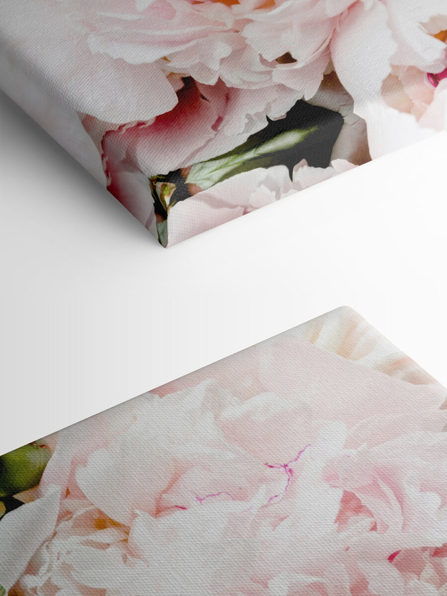 Tableaux Un groupe de fleurs roses – Image 5