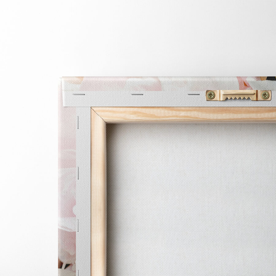 Tableaux Un groupe de fleurs roses – Image 7