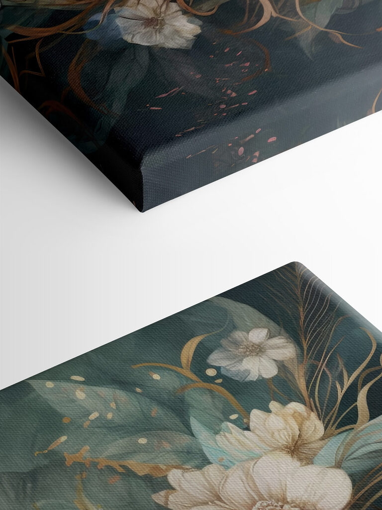 Paon assis sur une branche avec des fleurs s34866pmlfn 768x1024 - Paon assis sur une branche avec des fleurs