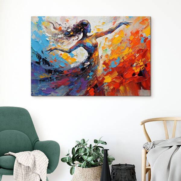 Peinture d'une femme dansant Peinture d'une femme dansant