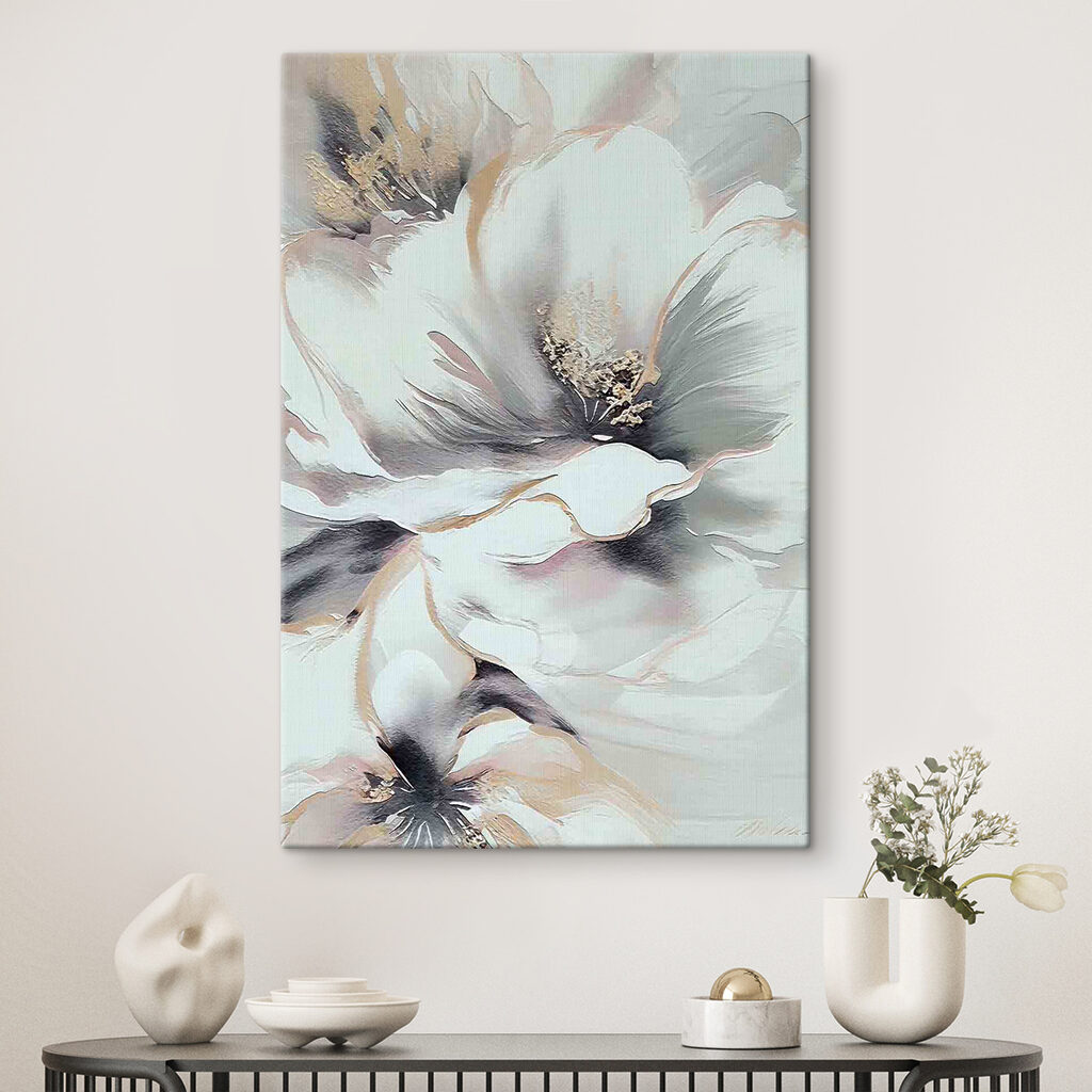 A painting of a flower A painting of a flower