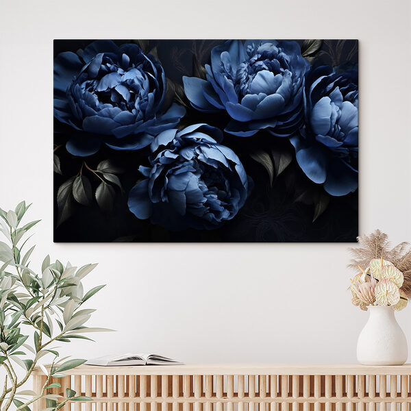 Un groupe de fleurs bleues Un groupe de fleurs bleues