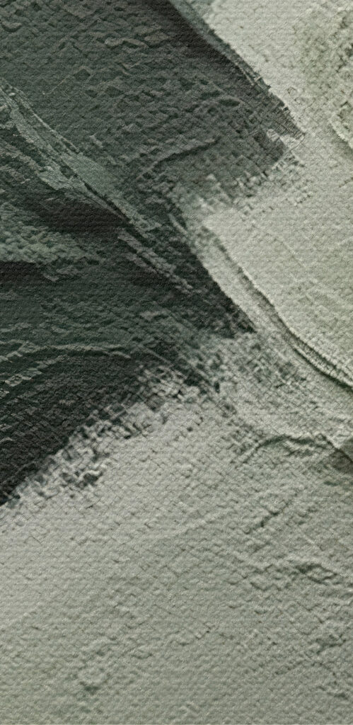 A close up of a painting