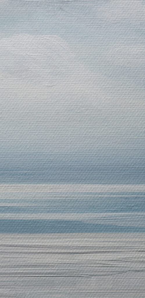 A landscape with clouds and blue sky
