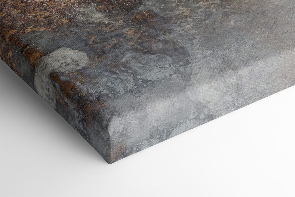 A close up of a stone