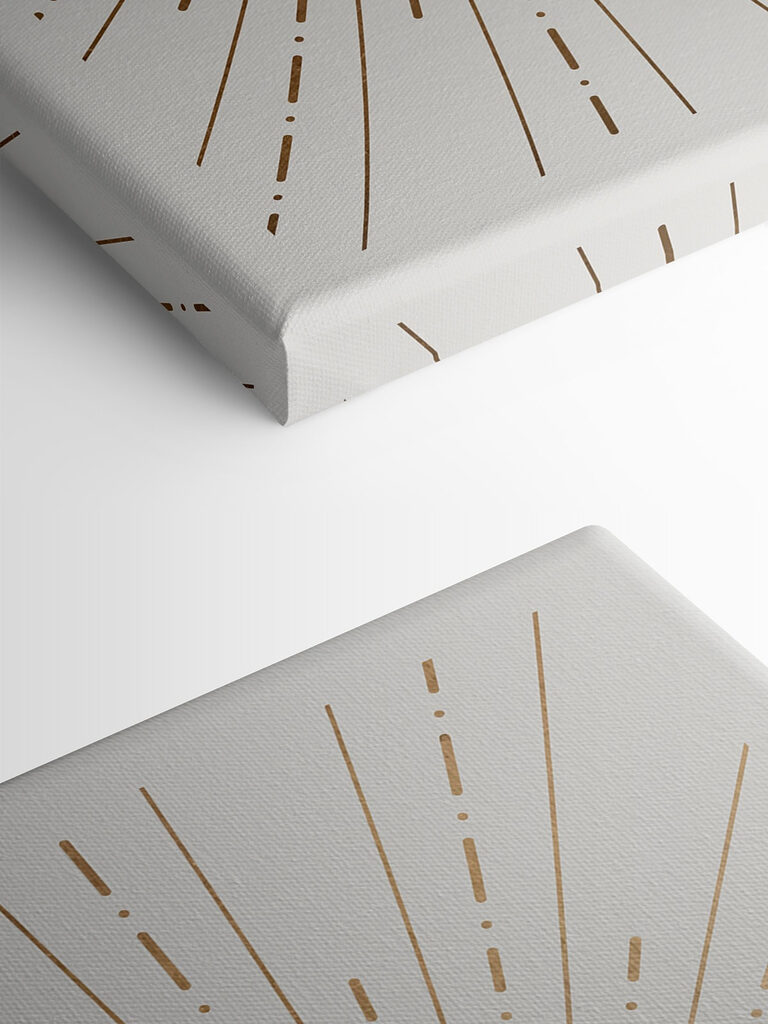 A sun with lines in the center A sun with lines in the center