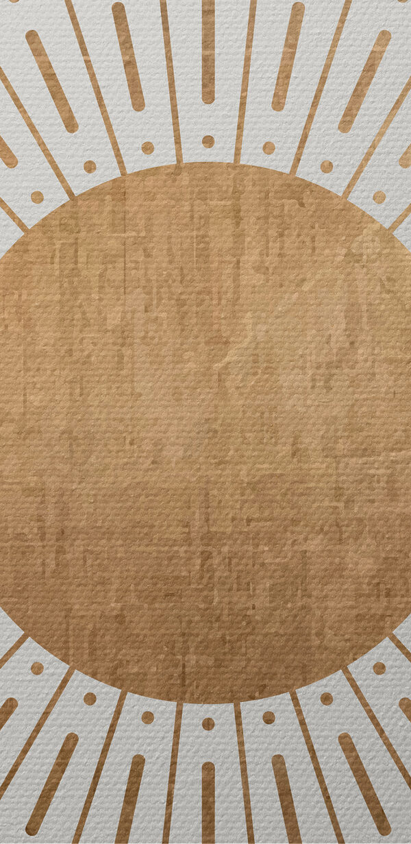 Un soleil avec des lignes au centre Un soleil avec des lignes au centre