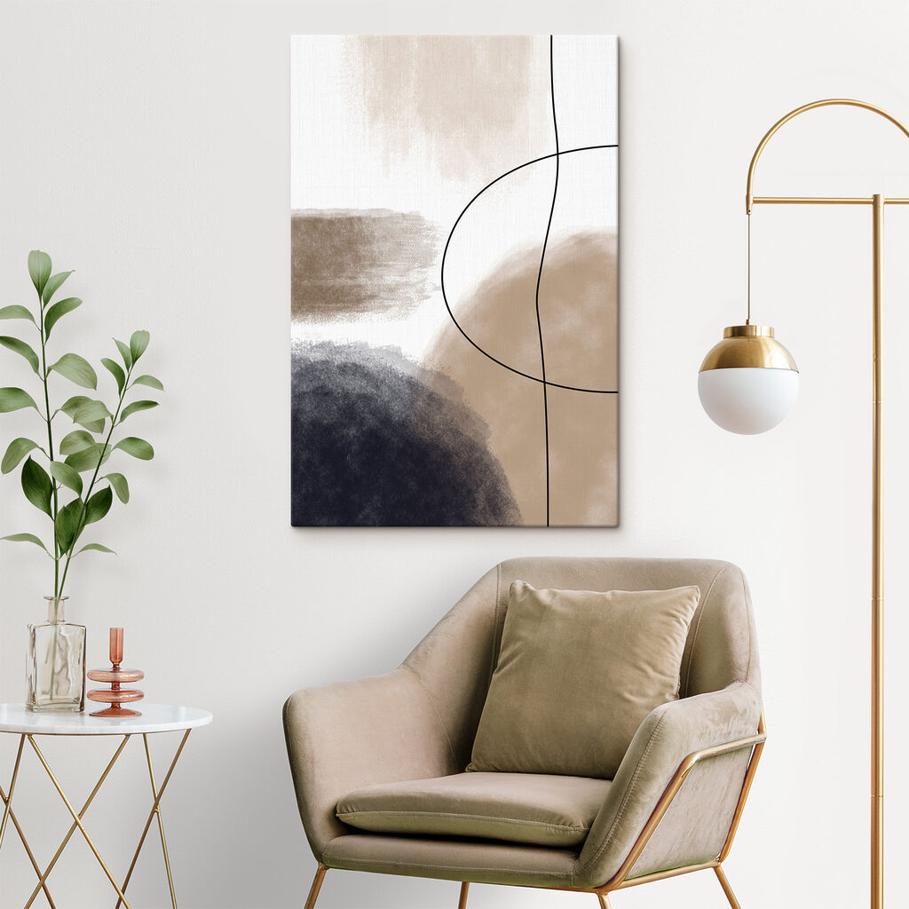 Abstract shapes in muted tones Abstract shapes in muted tones