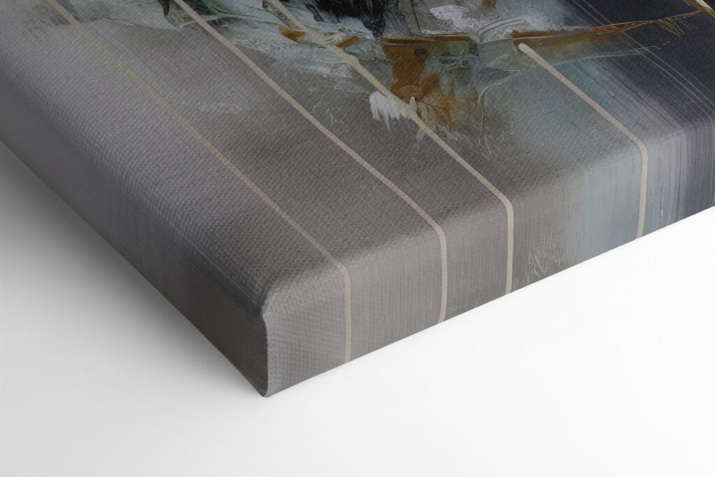 A painting of white flowers A painting of white flowers