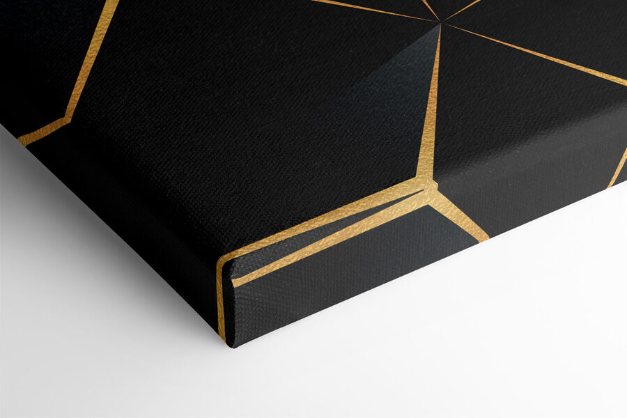 Élégant motif géométrique noir avec accents Élégant motif géométrique noir avec accents
