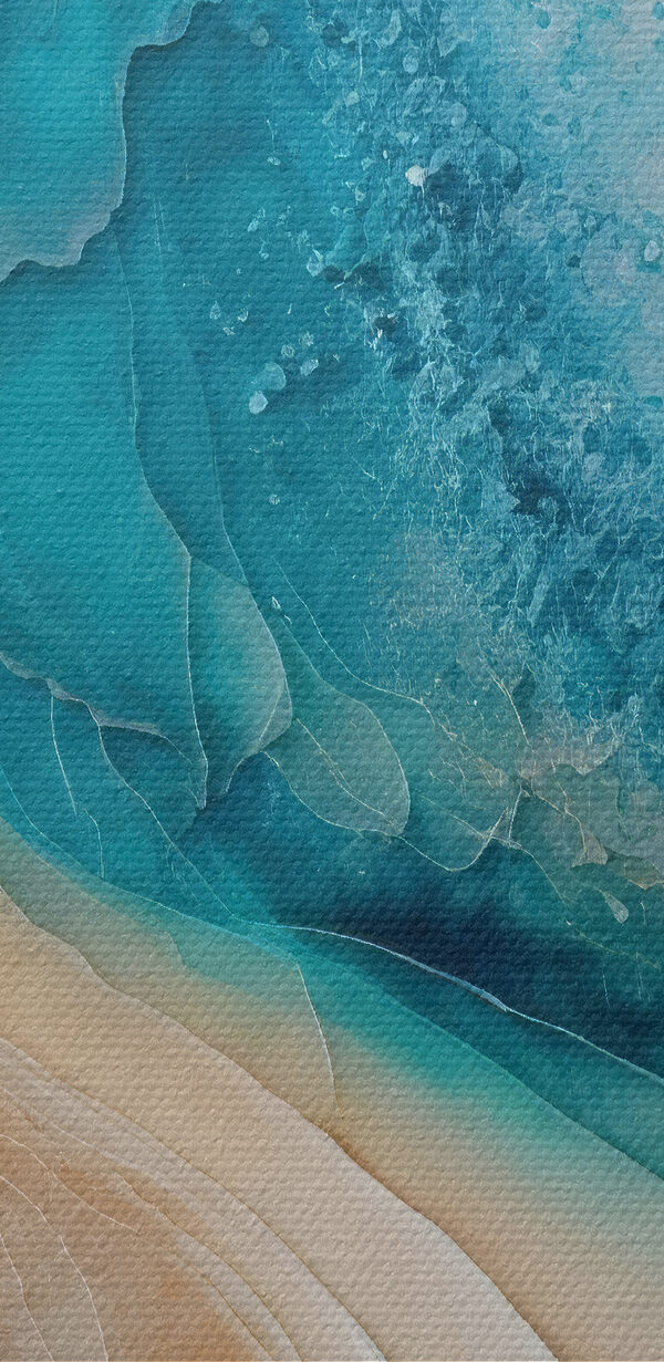 Une aquarelle bleue et blanche Une aquarelle bleue et blanche